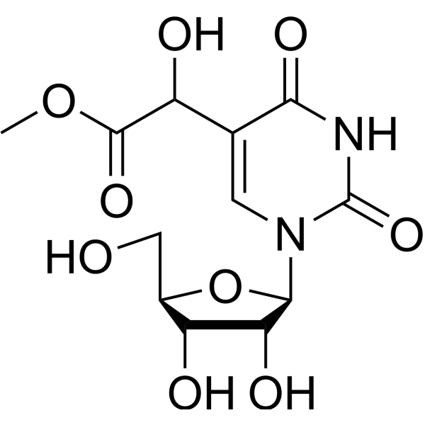 Methyl 1,2,3,4-tetrahydro-α-hydroxy-2,4-dioxo-1-β-D-ribofuranosyl-5-pyrimidineacetate 945684-13-9